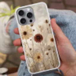 Wilde bloemen - Botanisch - Vintage - Natuur - Rustiek Hoesje iPhone 16 Pro Max met koord klein -sfeer3