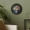 Roze - Bloemen - Vaas - Kleuren Akoestische PET Vilt - Rond klein -sfeer2