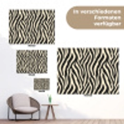 Zebra - Print - Klassiek - Zwart tuinposter los doek klein 239 -Xsfeer9_DE