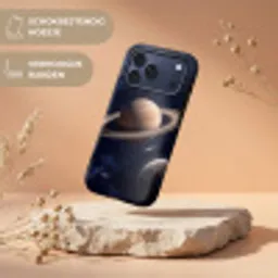 Planeten - Saturnus - Ruimte Toughcase MagSafe Apple iPhone 17 Pro Max klein -USP_RandenV_NL
