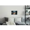 Winterdorp - Sneeuw - Donker Muursticker klein -slaapkamer
