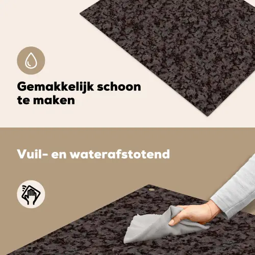 Donker - Grijs - Patroon Inductie beschemer met haakjes klein 777 -ky-schoon-nl
