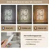 Klassiek - Botanisch - Zwart - Beige Light Box met kabel (Tafellamp) klein 925 -USP_lichtkleurNL