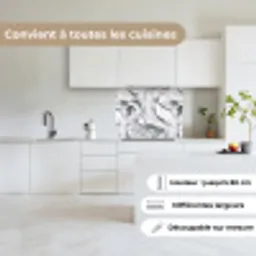 Wit - Marmer - Golvend - Grafiet keuken achterwand 2 middel 865 -sfeer4_FR