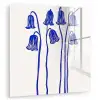 Bloemen - Blauw - Lijnen - Bloemblaadjes plexiglas 5mm klein -zzzproduct_nieuw