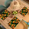 Mandarijn - Oranje - Druppels - Groen Placemat vinyl groot 368 -zzsfeer5_Kitchenyeah-website