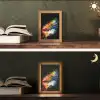 Graffiti - Sport - Voetbal - Schoen - Verf Light Box met kabel (Tafellamp) klein -sfeer3
