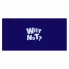 Blauw - Why not - Minimalistisch Muismat XXL klein -3d_leeg