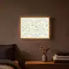 Klassiek - Vogels - Groen Light Box met batterij (Wandlamp) middel 907 -sfeer4