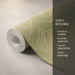 Abstract - Modern - Groen Behang Vinyl klein 1060 -USP_closeupNL
