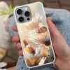 Vlinder - Bloem - Oranje Hoesje iPhone 16 Pro Max met koord klein -sfeer3