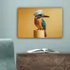 Ijsvogel - Pilaar - Koksmuts - Vogel canvas 2cm klein -sfeer4
