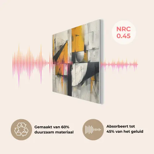 Geel - Abstract - Modern - Vormen PET vilt klein -USP_NL