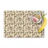 Geometrisch - Retro - Bruin Placemat vinyl groot 368 -zzzproduct_Kitchenyeah-website