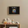 Panda - Dieren - Kleur - Verf - Zwart Light Box met batterij (Wandlamp kind) middel -sfeer2_kind