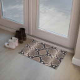Slangenprint - Python - Bruin Deurmat klein -sfeer3