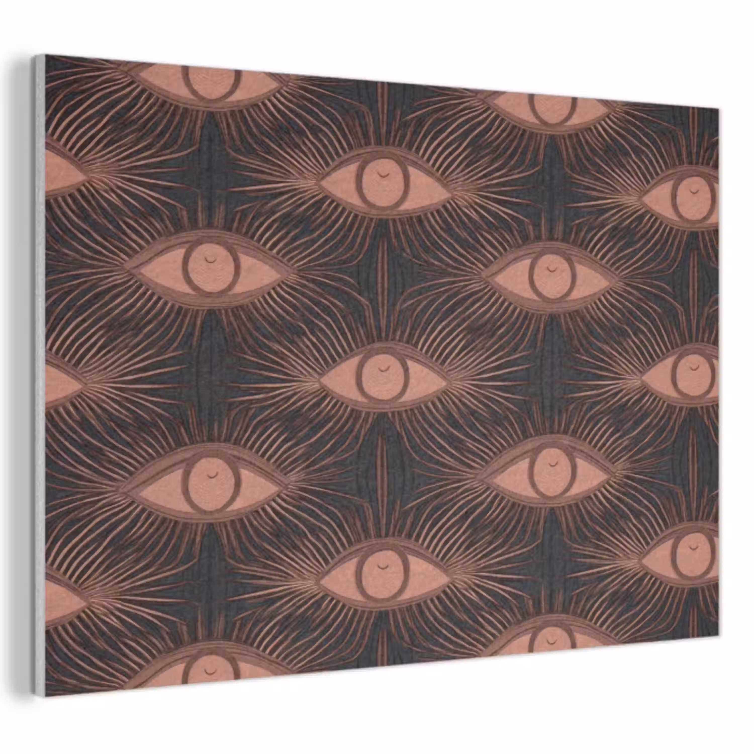 Boheems - Oog - Bruin PET vilt klein 837 -3d