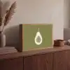 Avocado - Minimalistisch - Illustratie - Groen Light Box met batterij (Wandlamp) middel -sfeer2