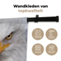 Amerikaans - Zeearend - Portret - Geel Wandkleed katoen middel -sfeer2