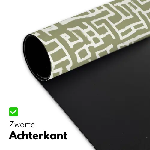 Grafisch - Patroon - Groen Muismat XXL klein 681 -sfeer2