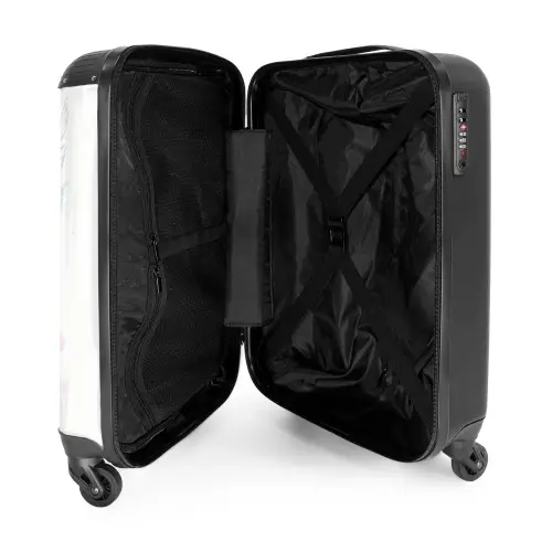 Blauwe fee met vleugels NBS - Handbagage koffer - Kinderen Unisex middel -binnenkant