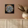 Pizza - Eten - Delftsblauw aluminium wit klein -sfeer4