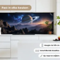 Fantasy - Kosmos - Landschap keuken achterwand 2 middel -sfeer4_NL