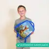 Bailey bloemenhertje Kinderrugzak - Blauw middel -sfeer1_NL