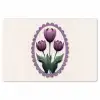 Tulpen - Paars - Lijst - Bladeren Placemat vinyl groot -zzsfeer1_Kitchenyeah-website