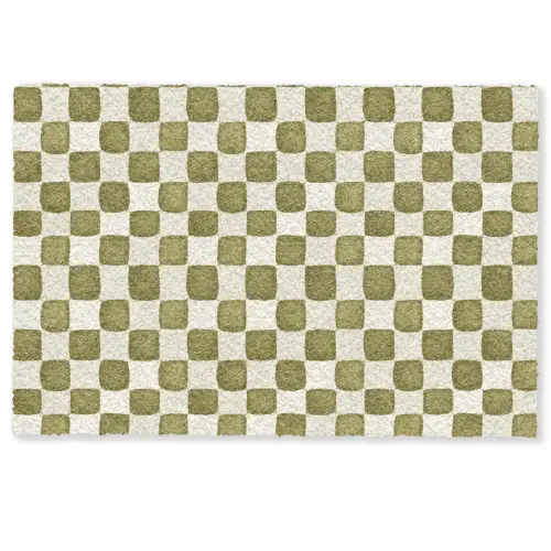 Schaak - Patroon - Groen Deurmat klein 898 -zkaufland3d