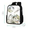 Dino's in de jungle Rugzak - Zwart middel -productfoto_formaten