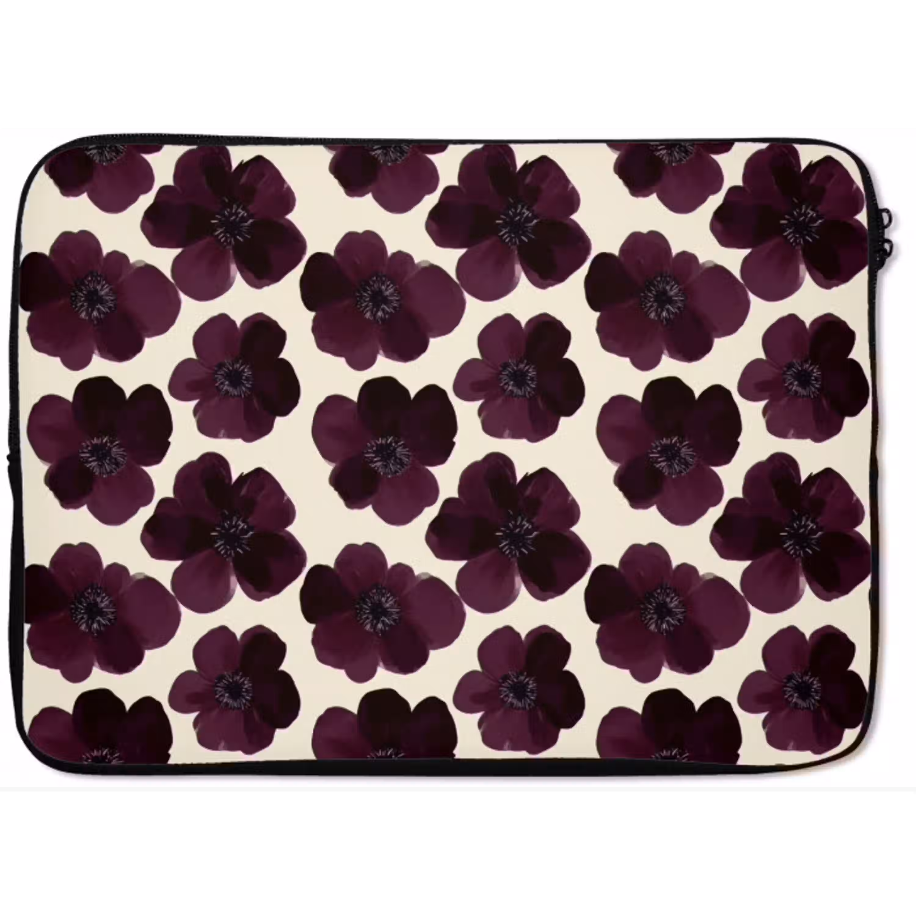 Bloemen - Aquarel - Paars laptophoes neopreen klein 279 -zkaufland3dotto