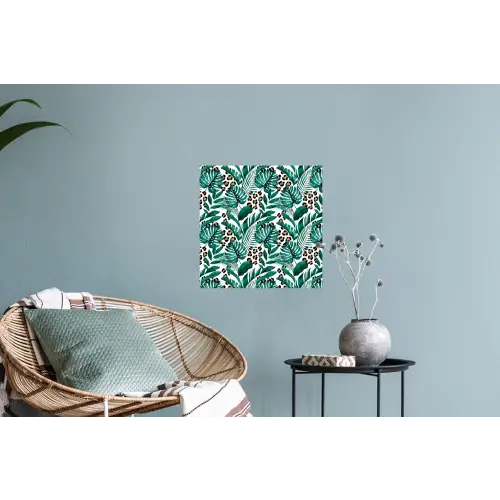 Inductie beschermer - Panterprint - Bladeren - Jungle - Afdekplaat voor kookplaat Muursticker klein -plant