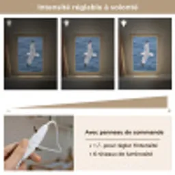 Zeemeeuw - Oceaan - Blauw Light Box met kabel (Kinderlampje) klein -USP_dimbaarFR