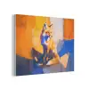 Vos - Oranje - Vormen - Abstract PET vilt klein -3d