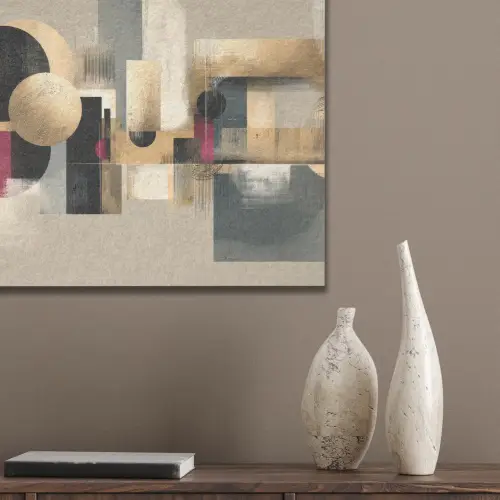 Abstract - Vormen - Beige - Texturen PET vilt klein -sfeer6_closeup