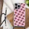 Disco - Bal - Patroon - Roze Hoesje iPhone 16 Pro Max met koord klein 804 -sfeer4