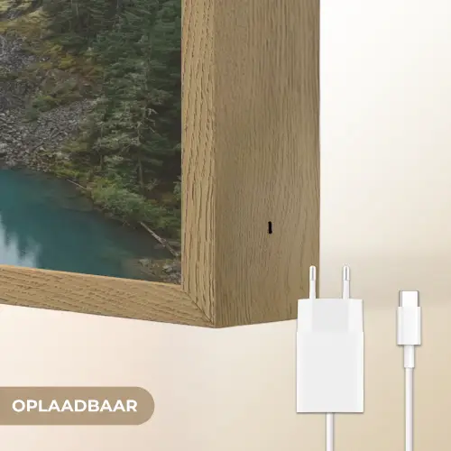 Waterval - Bomen - Bergen Light Box met batterij (Wandlamp) middel -USP_websiteoplaadbaarNL