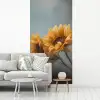 Zonnebloemen - Geel - Wazig fotobehang vinyl groot -woonkamer