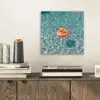Badeend - Zwemband - Geel aluminium wit klein -sfeer1