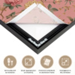 Klassiek - Botanisch - Roze Textielframe zwart klein 947 -USP_feed_closeupNL