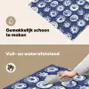 Borden - Floraal - Blauw Inductie beschemer met haakjes klein 777 -ky-schoon-nl