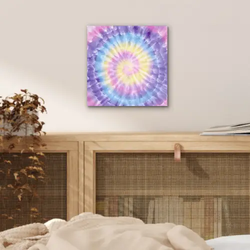 Spiraal - Tie dye - Pasteltinten aluminium wit klein -sfeer3