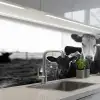 Koeien - Zwart - Wit keuken achterwand 2 middel -3d_schuin