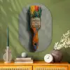 Verf - Kwast - Schilderij Wandcirkel Ovaal Glas middel -sfeer2