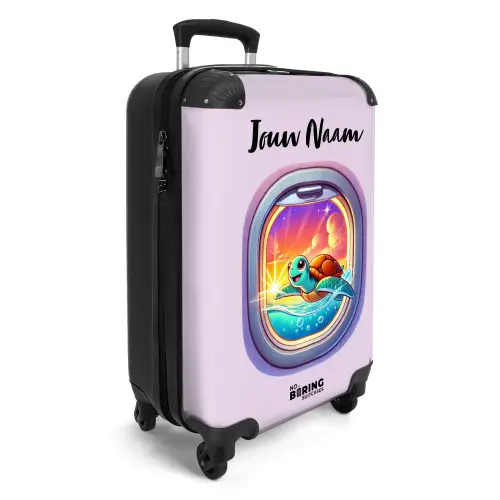 Sunset schildpad NBS - Handbagage koffer - Kinderen Unisex middel -productfoto_3d