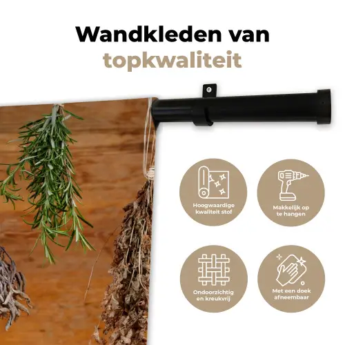 Gedroogde kruiden Wandkleed katoen klein -sfeer2