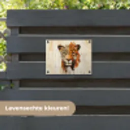 Luipaard - Symmetrisch - Strepen tuinposter los doek klein -sfeer3
