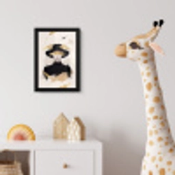 Vrouw - Portret - Modern - Goud - Kunst fotolijst zwart zonder passe partout klein -usfeer4_kinderkamer
