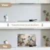 Kolibrie - Vogels - Bloemen - Planten keuken achterwand spatscherm klein -voor_na_NL